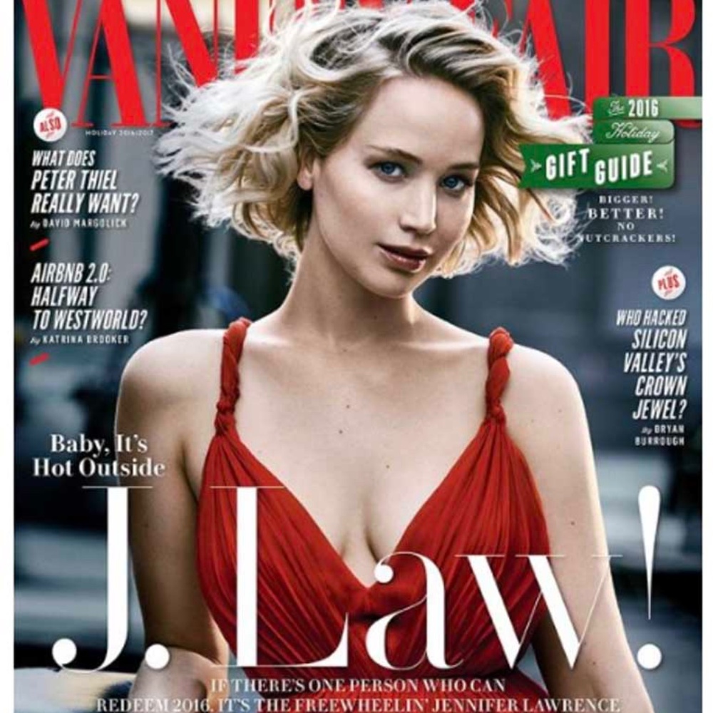 VANITY FAIR MAGAZINE, HOLIDAY 2016/2017, EXCELLENT CONDITION, JENNIFER LAWRENCE